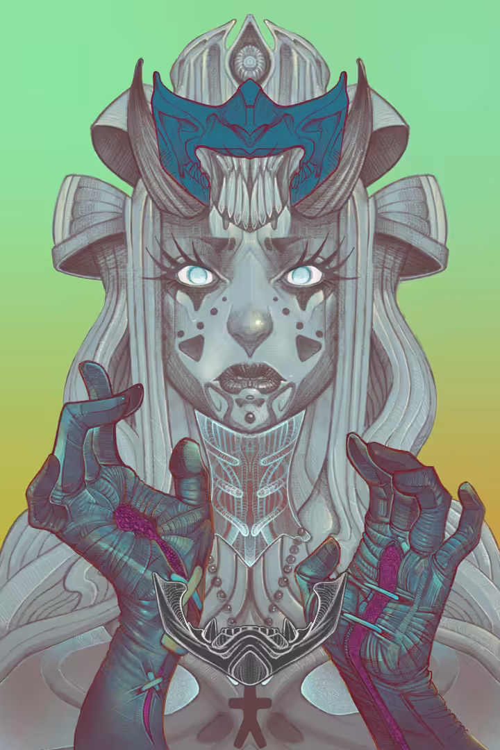 Oni Wong #8 Blue Demon