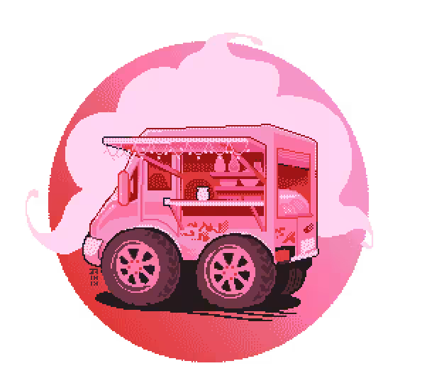 pink 🌸 foodtruck