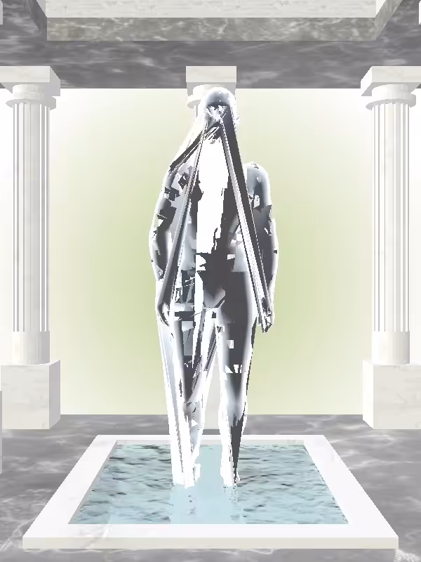 The Jumping Luminescent Chrome Man #1020
