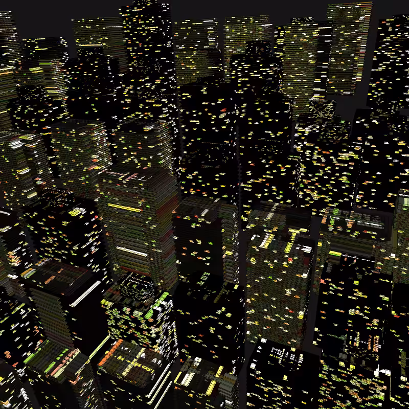 Night city glow #17