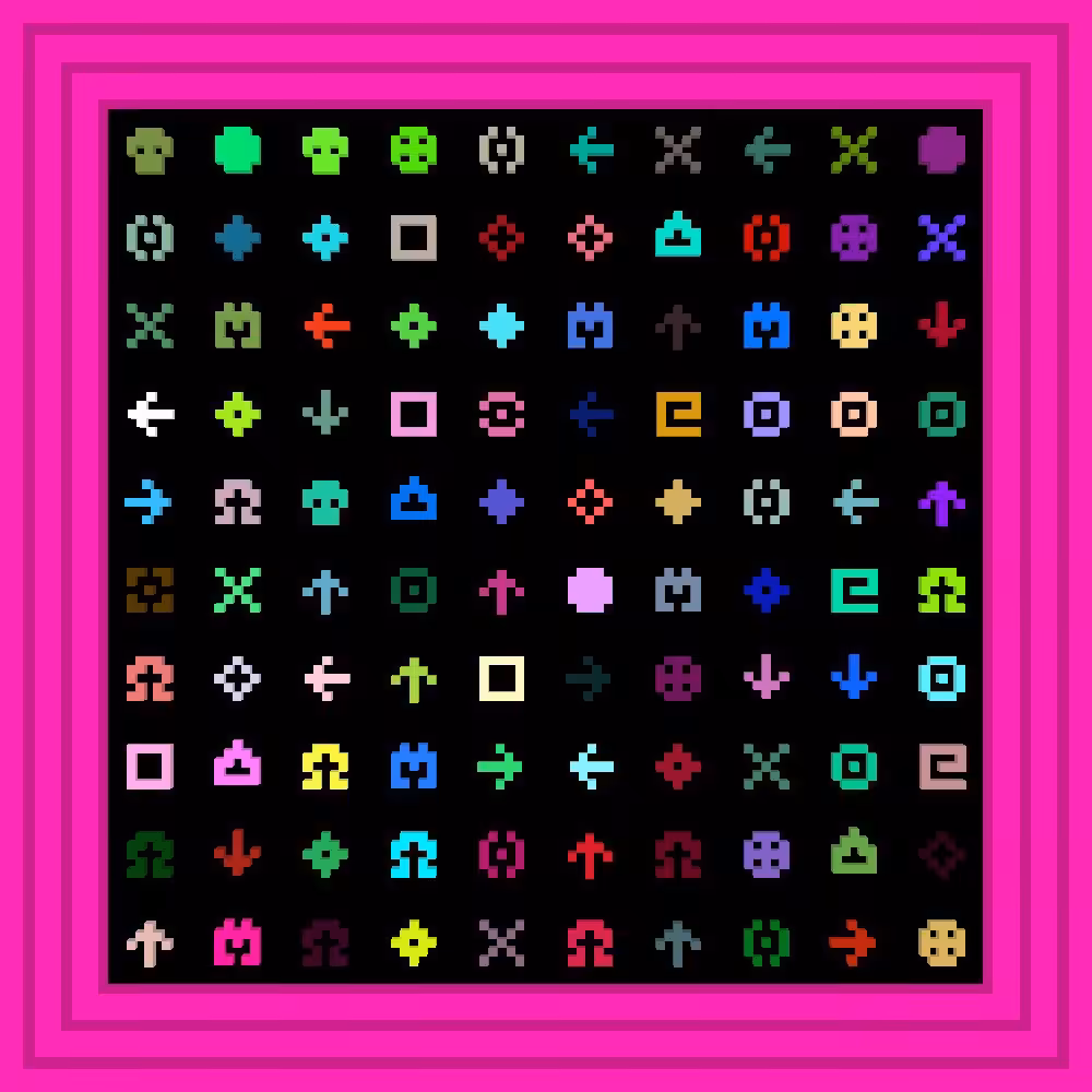 1t's me! 1 w4s th3 turkey all 4l0ng! :: Procedural Symbols #272/1000
