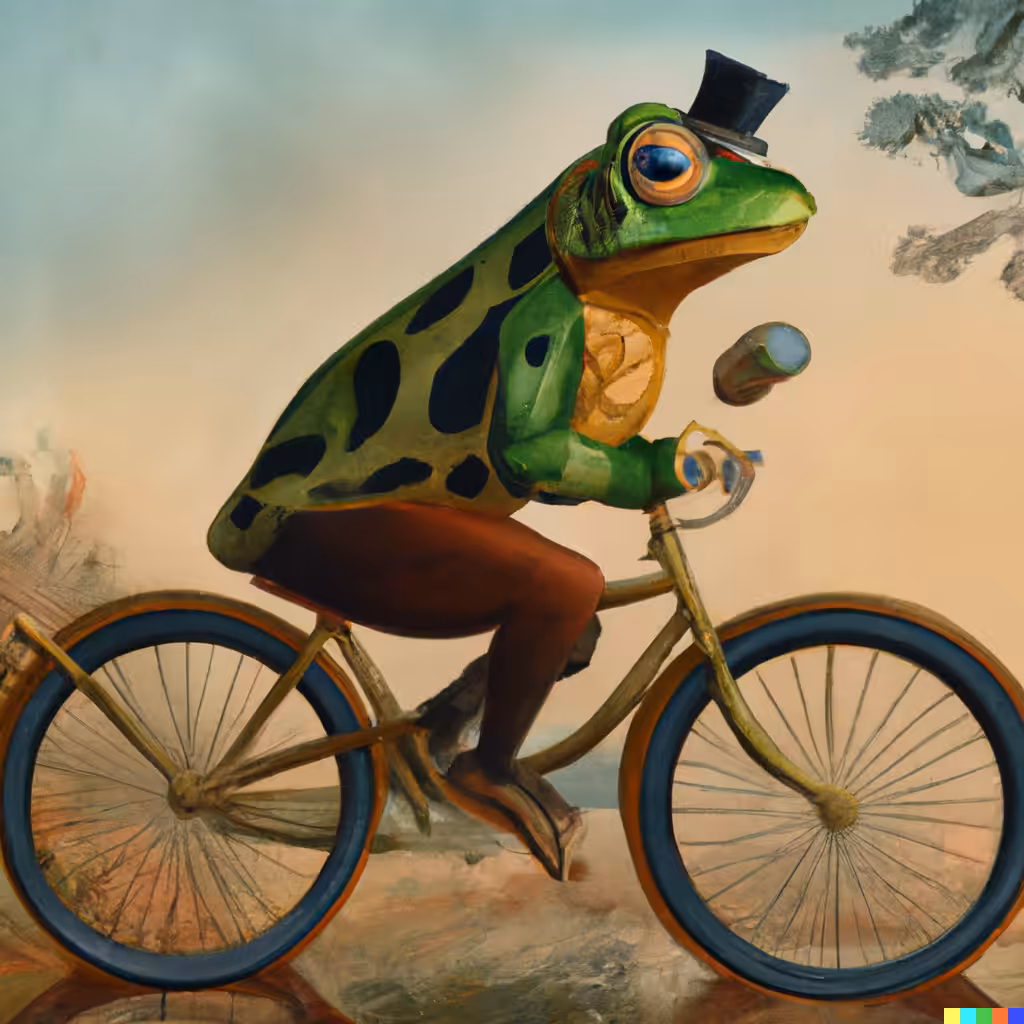 Speeding Barrister Frog