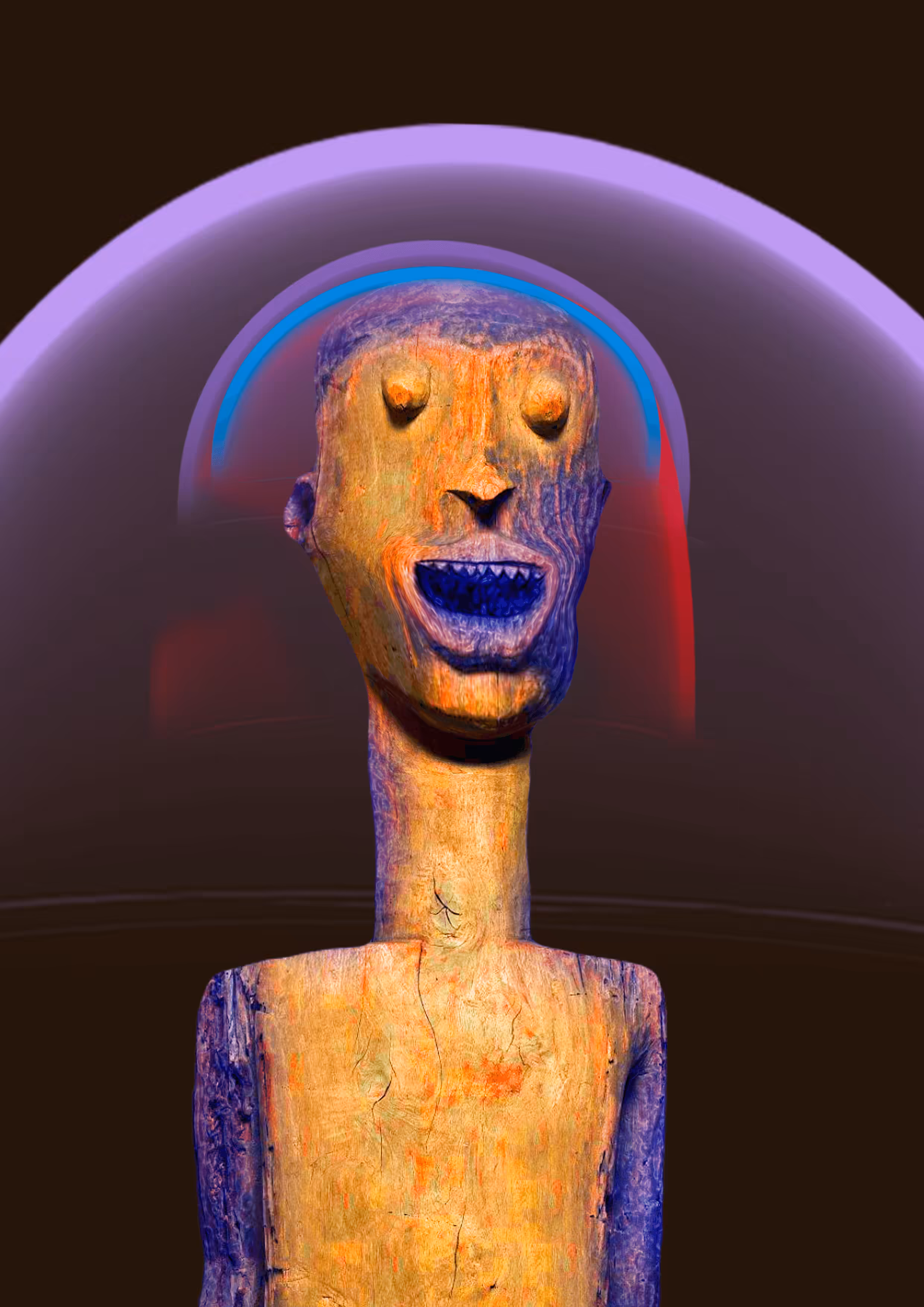 man laughing at himself