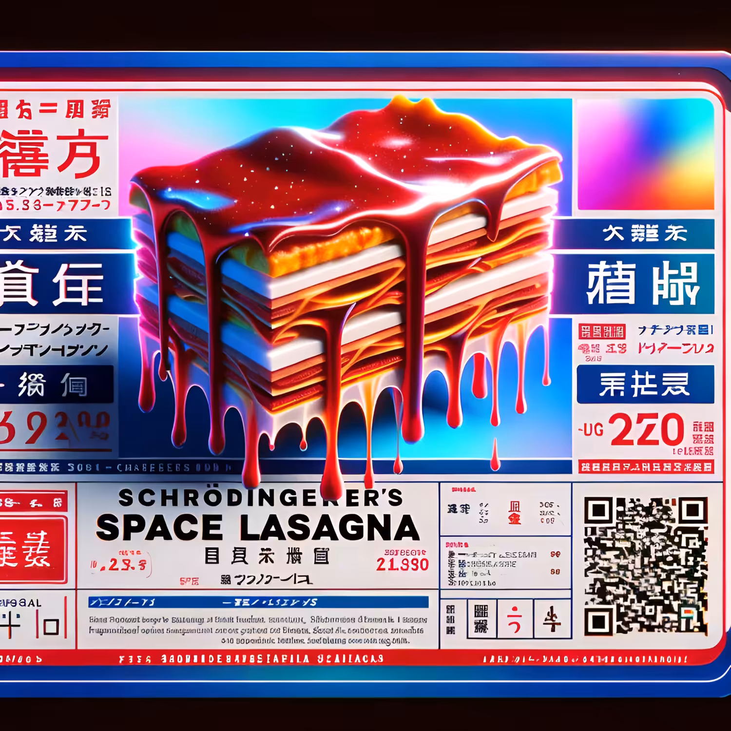 Schrödinger's Space Lasagna Drip