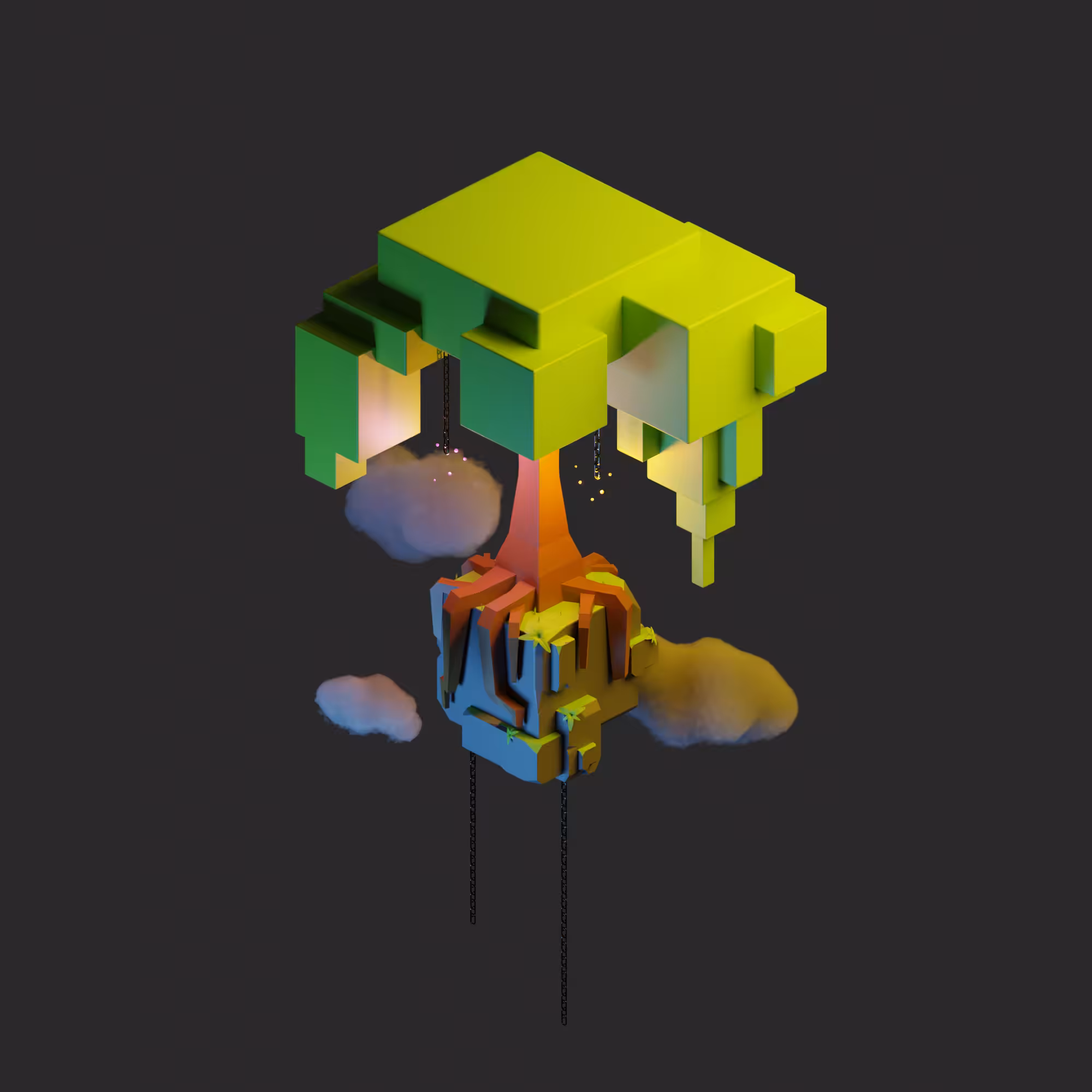 The Tiny floating tree 