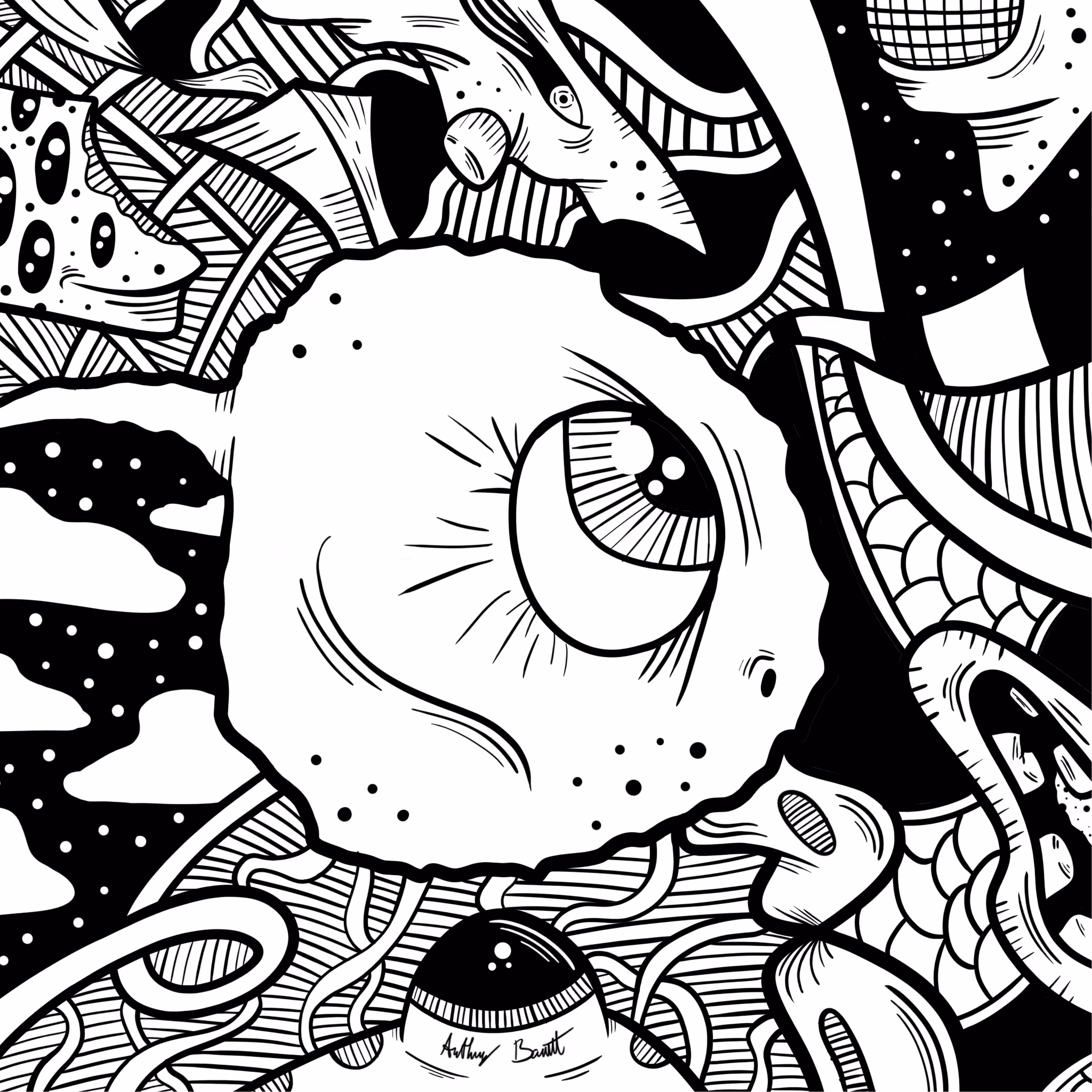 Black and white abstract #1