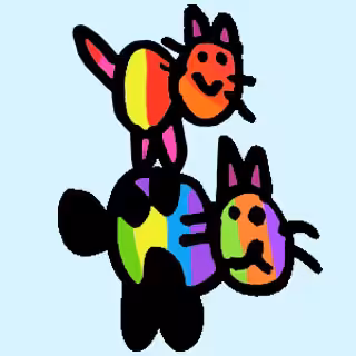 Jojo and JayJay the cat