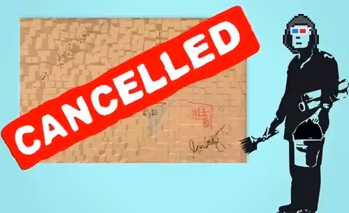 PUNKSY SPECIALS #001 - DO NOT FOLLOW YOUR NFT DREAMS - BASQUIAT DECONSTRUCTION CANCELLED - BLUE ANIMATED 1/1