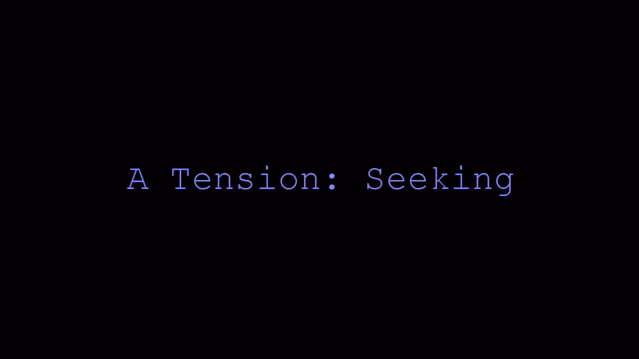 A Tension: Seeking