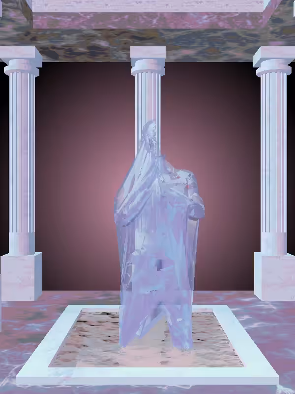 HeavenComputer: The Fading Praying Blue Sky Man #1048
