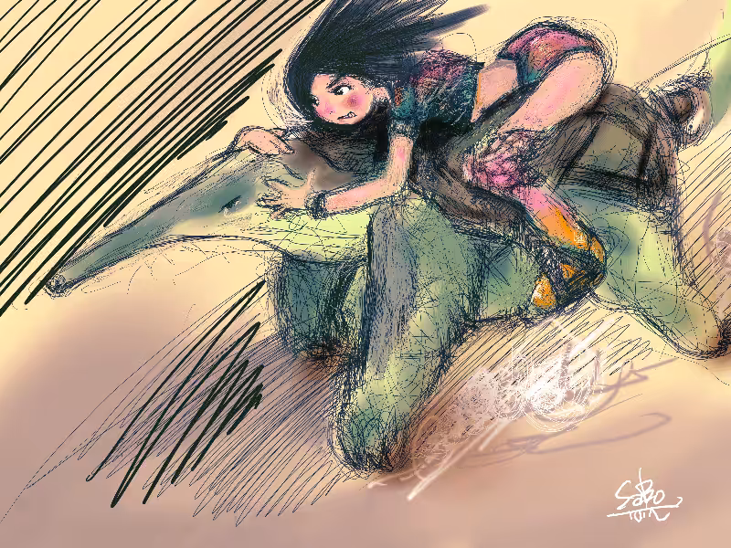 An Anteater and a Girl
