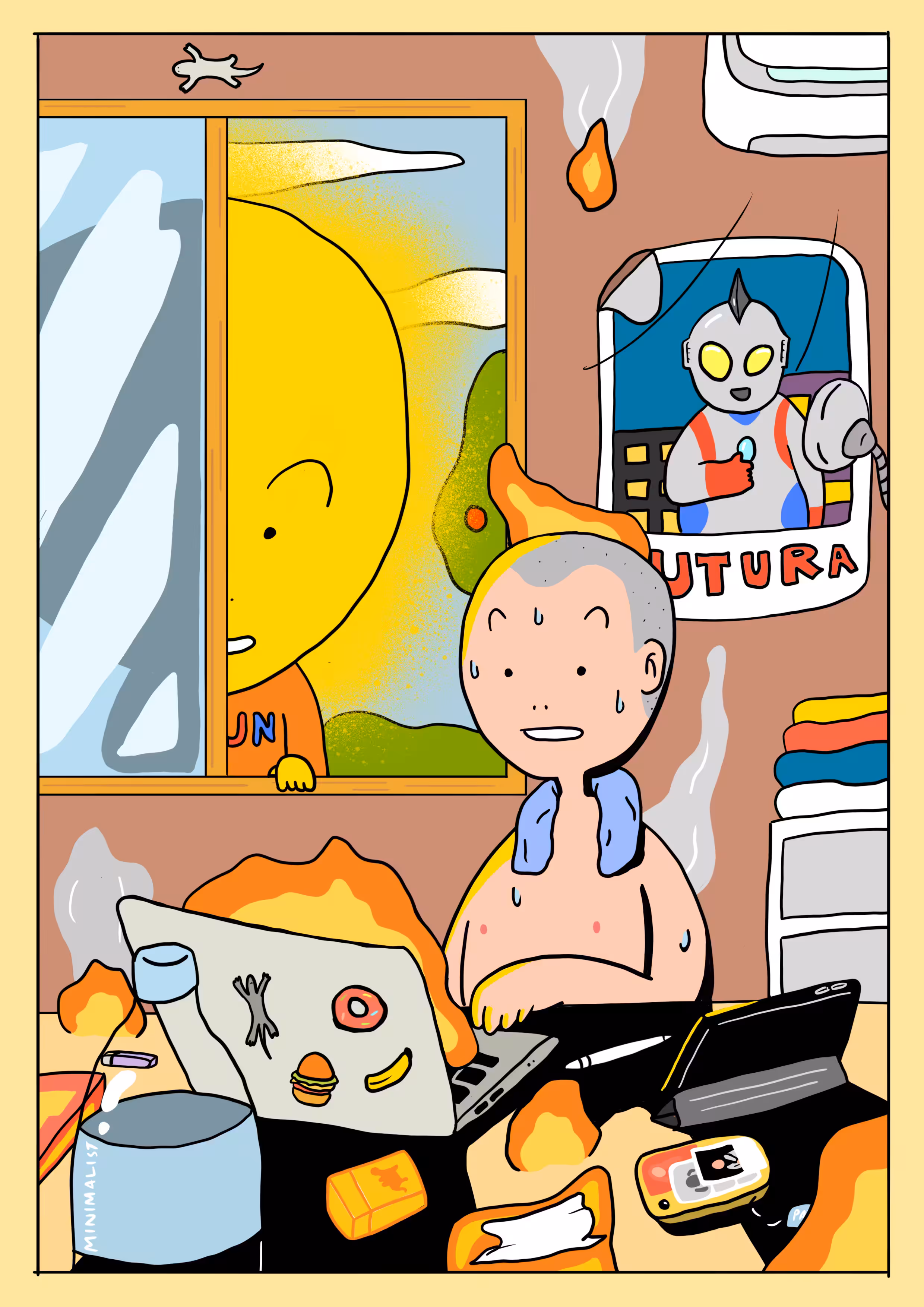 peeping sun