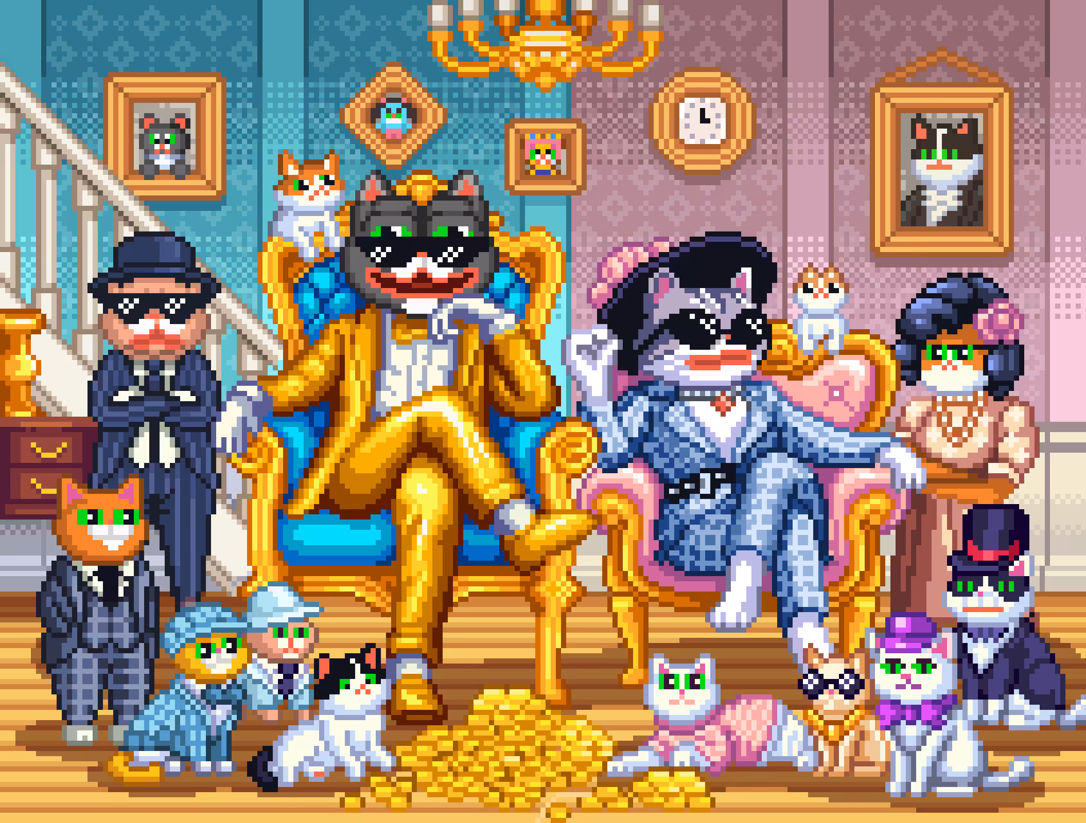 The $PEPECAT Family💚