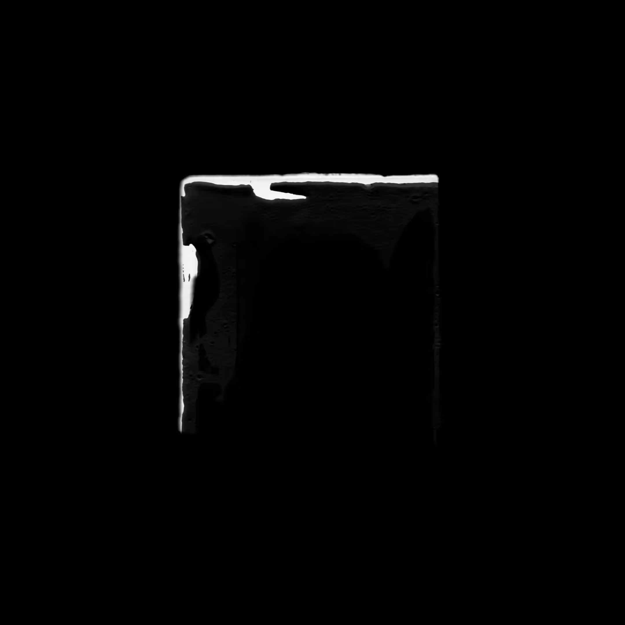 Black on White Square 07