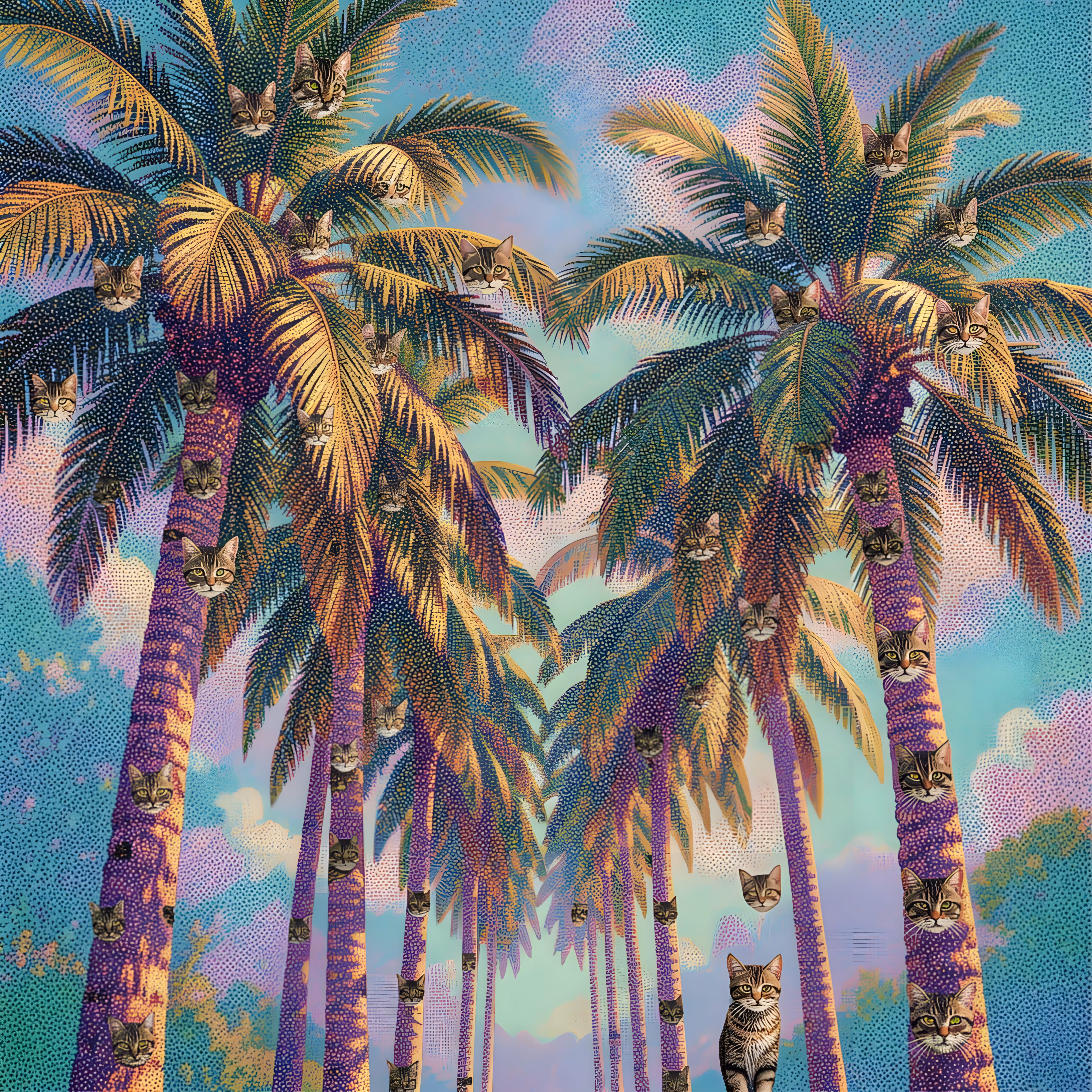 Palm Trees and Cats