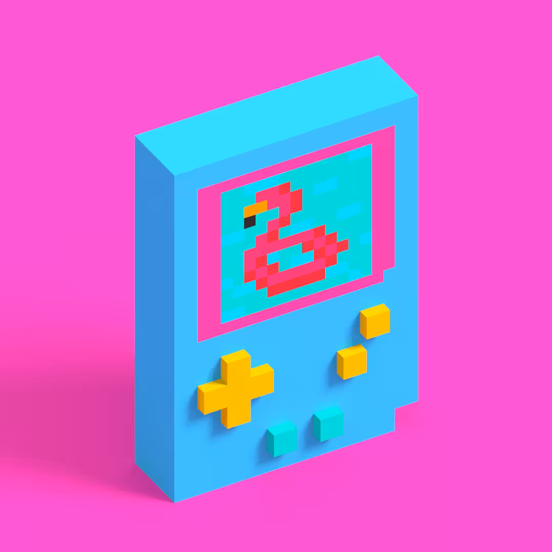 Gameboy_#77_Flamingo Float