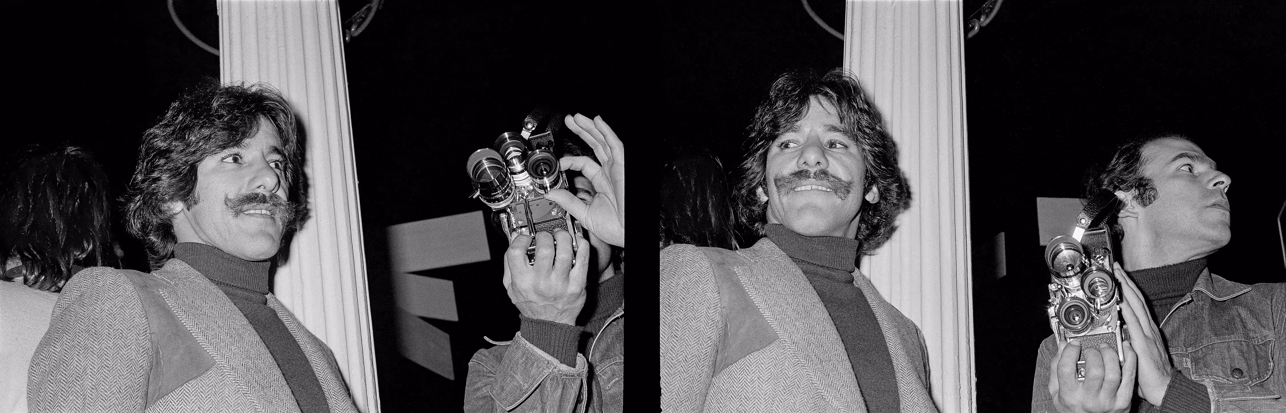 QuirkyVision 45RPM - Geraldo Rivera and Camera Person at Infinity’s Birthday Party