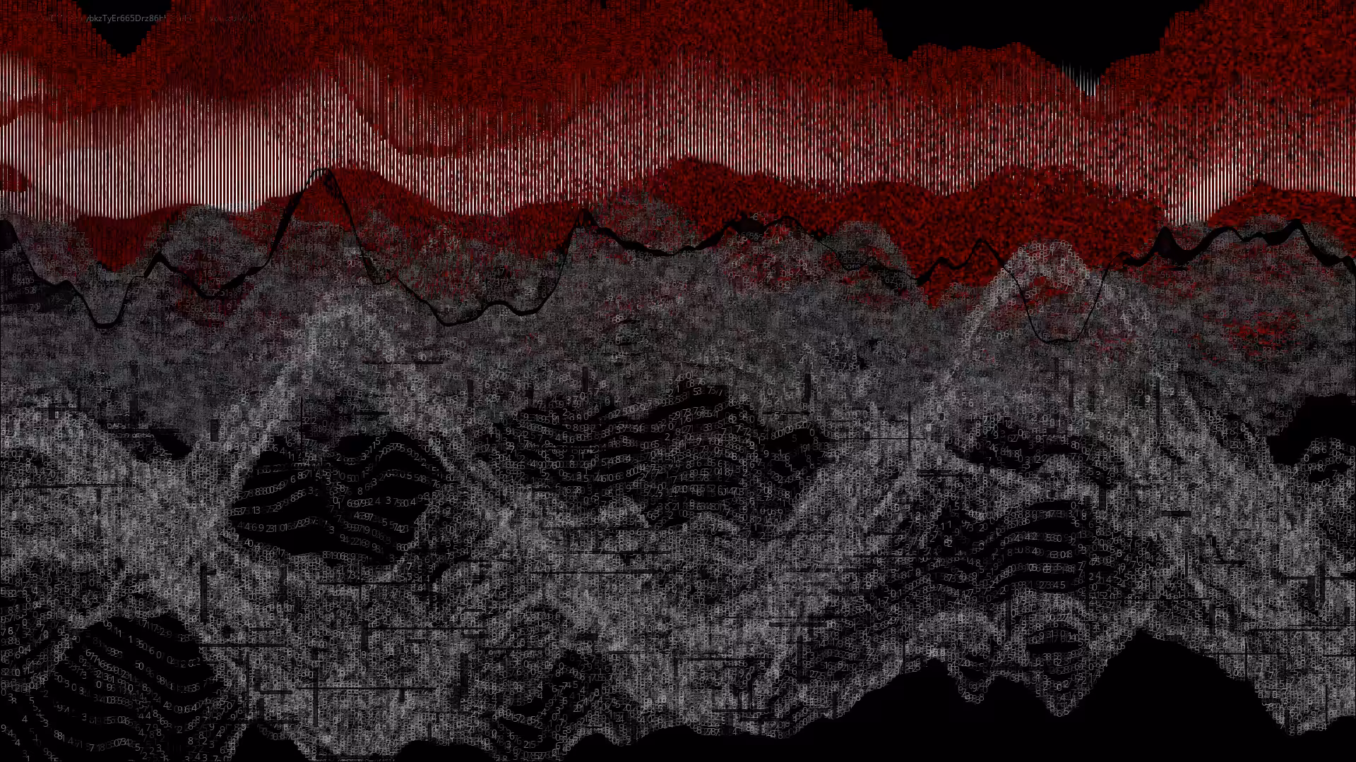Pixel rain in a data landsacape #17