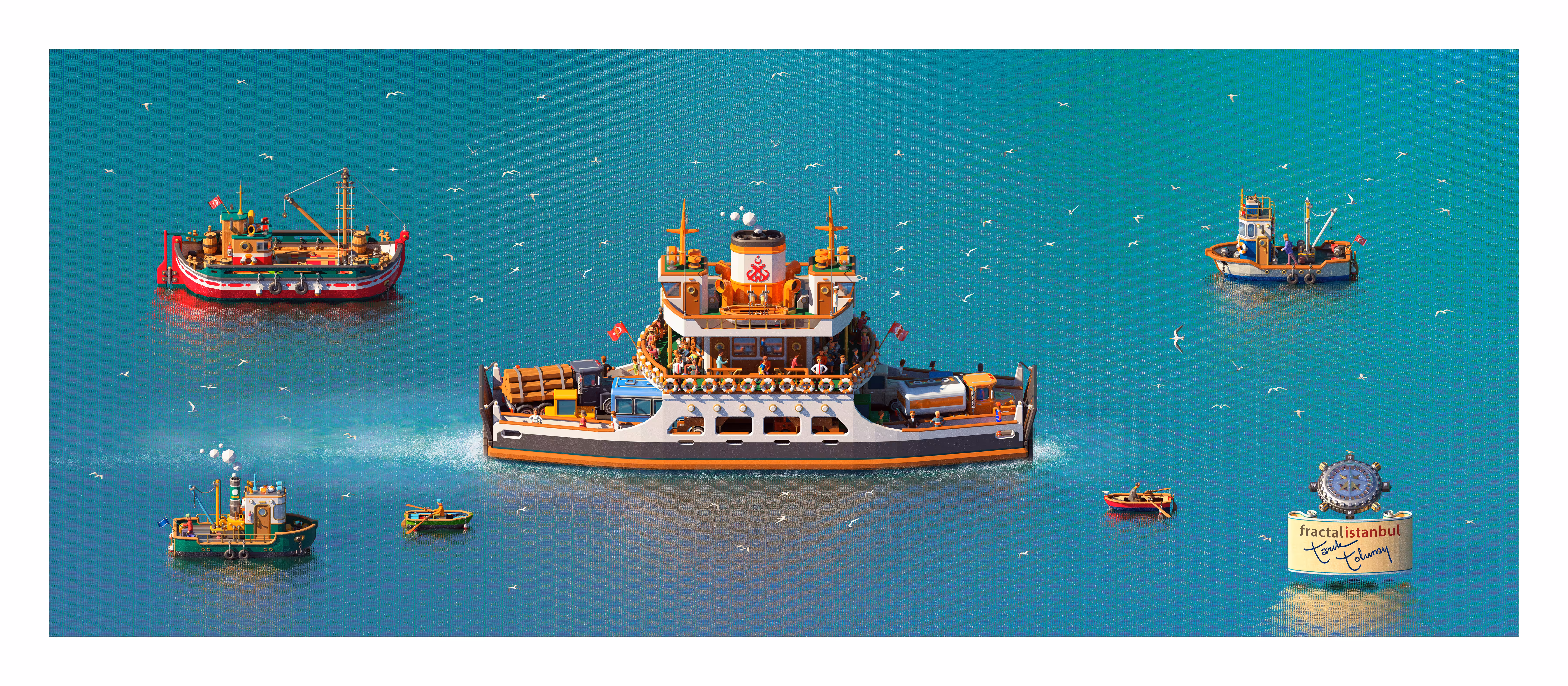 FRACTAL ISTANBUL - FERRYBOAT - HAREM