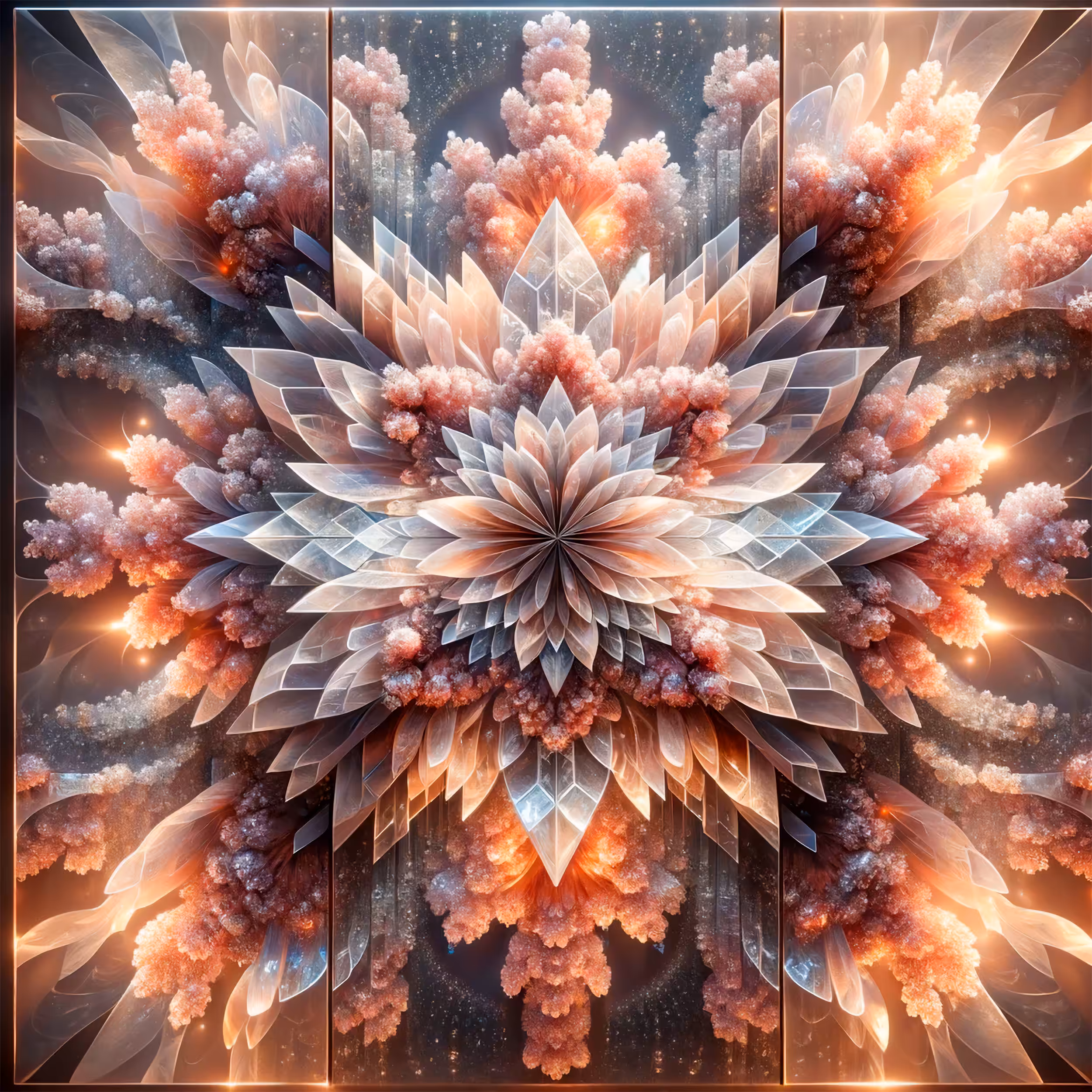 Art Nouveau Dreams 56 - The Luminous Fractal Garnet