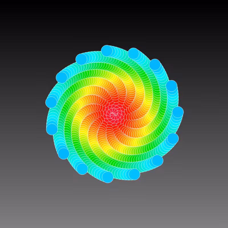 RAINBOW FLOWERS #74