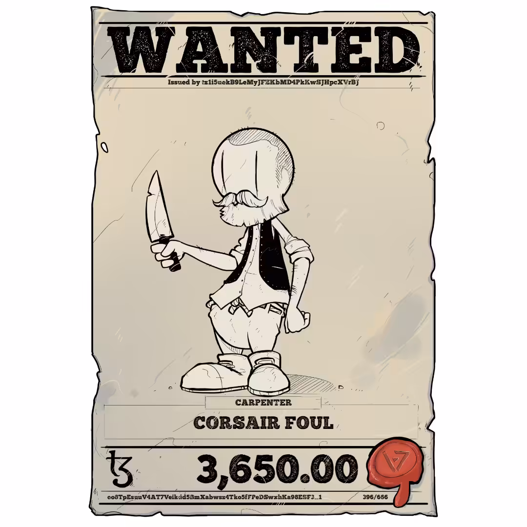 CORSAIR FOUL | TEZOS PIRATE 396/666