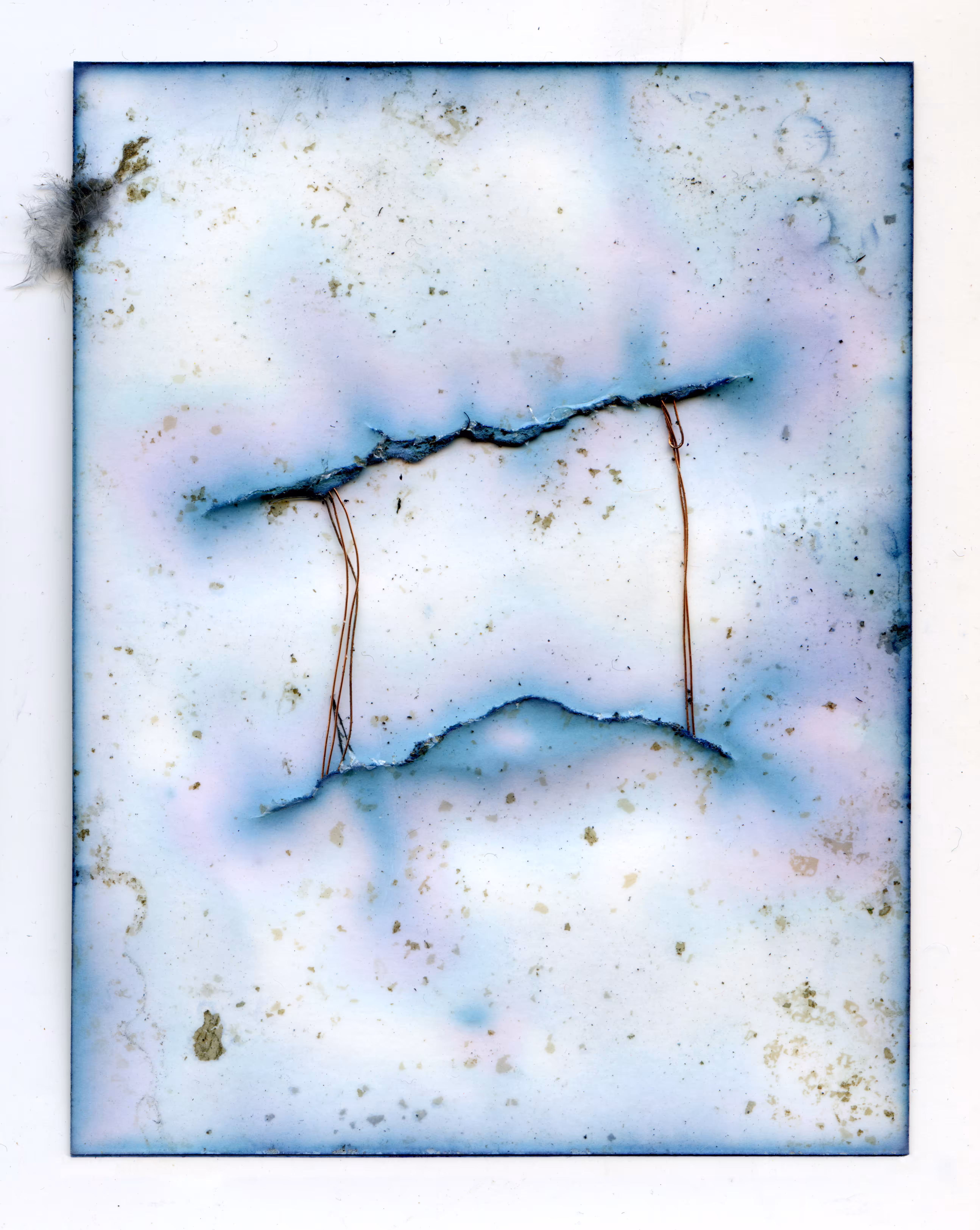 untitled waste ink form #33 (wound 2), 2022