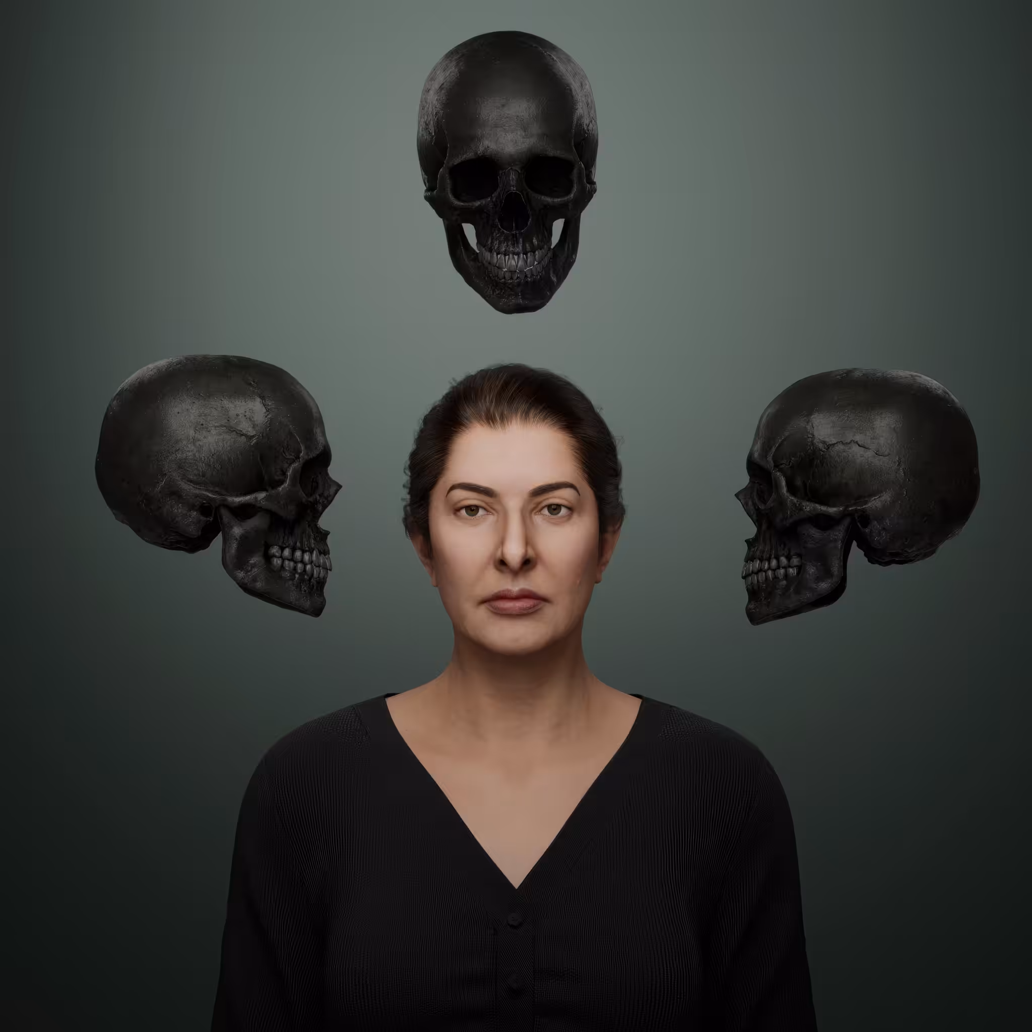 Portrait with Skulls #171