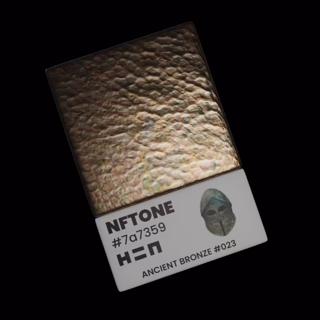 NFTONE - Ancient Bronze - #023 - H=N Material Swatches Collection