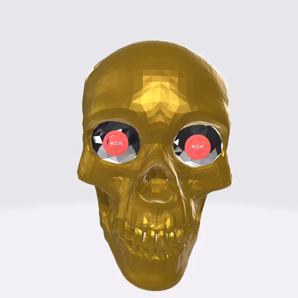 HeN GOLD SKULL