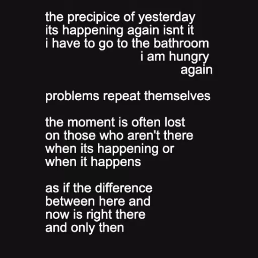 the precipice of yes...