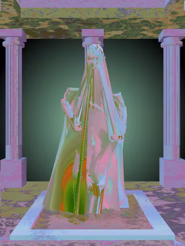 The Injured Matte Green Woman #5729