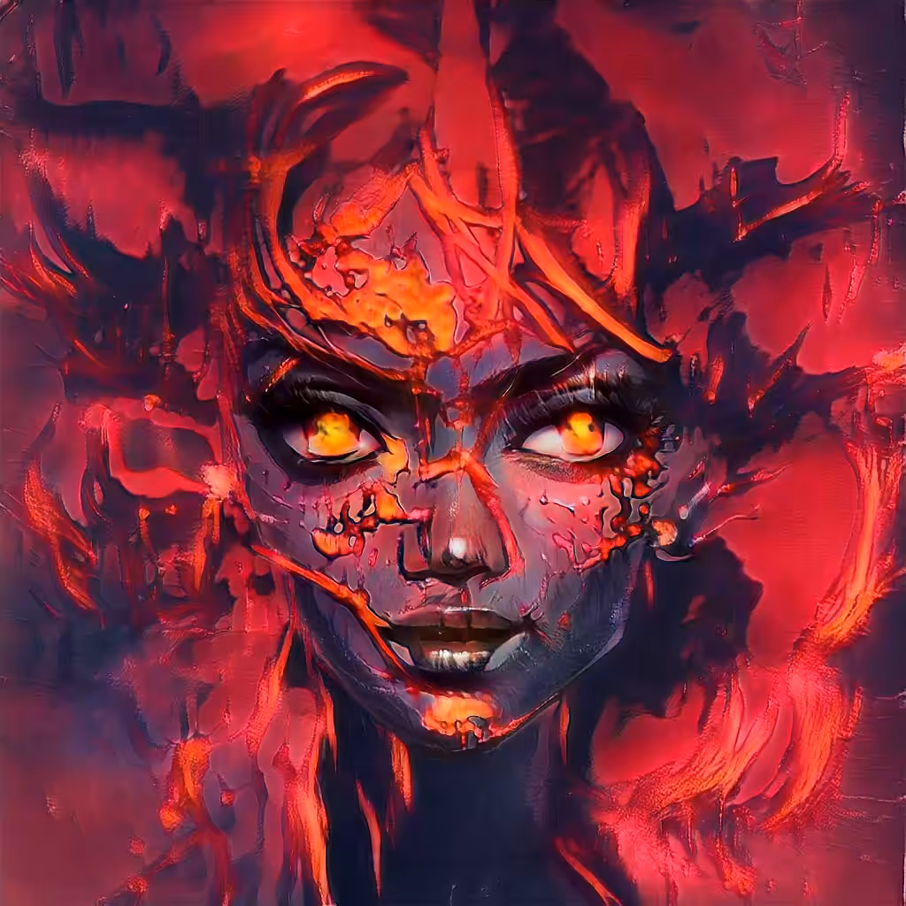 Lady in Red Animated 20 Faces 