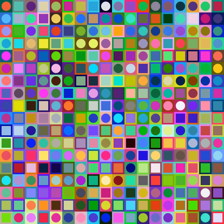 Square Dot Composition #115