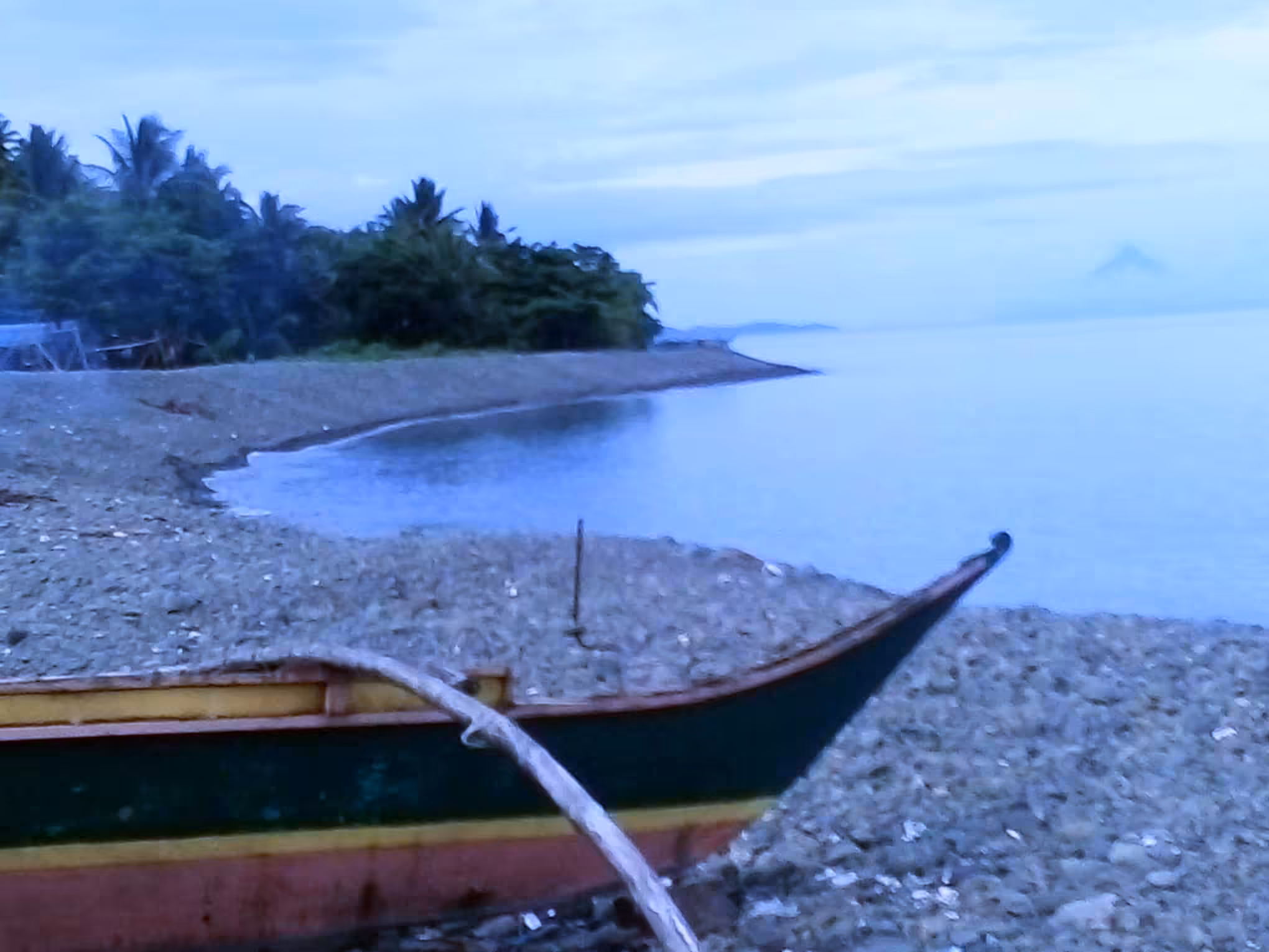 Ferry on dock: Alone boat