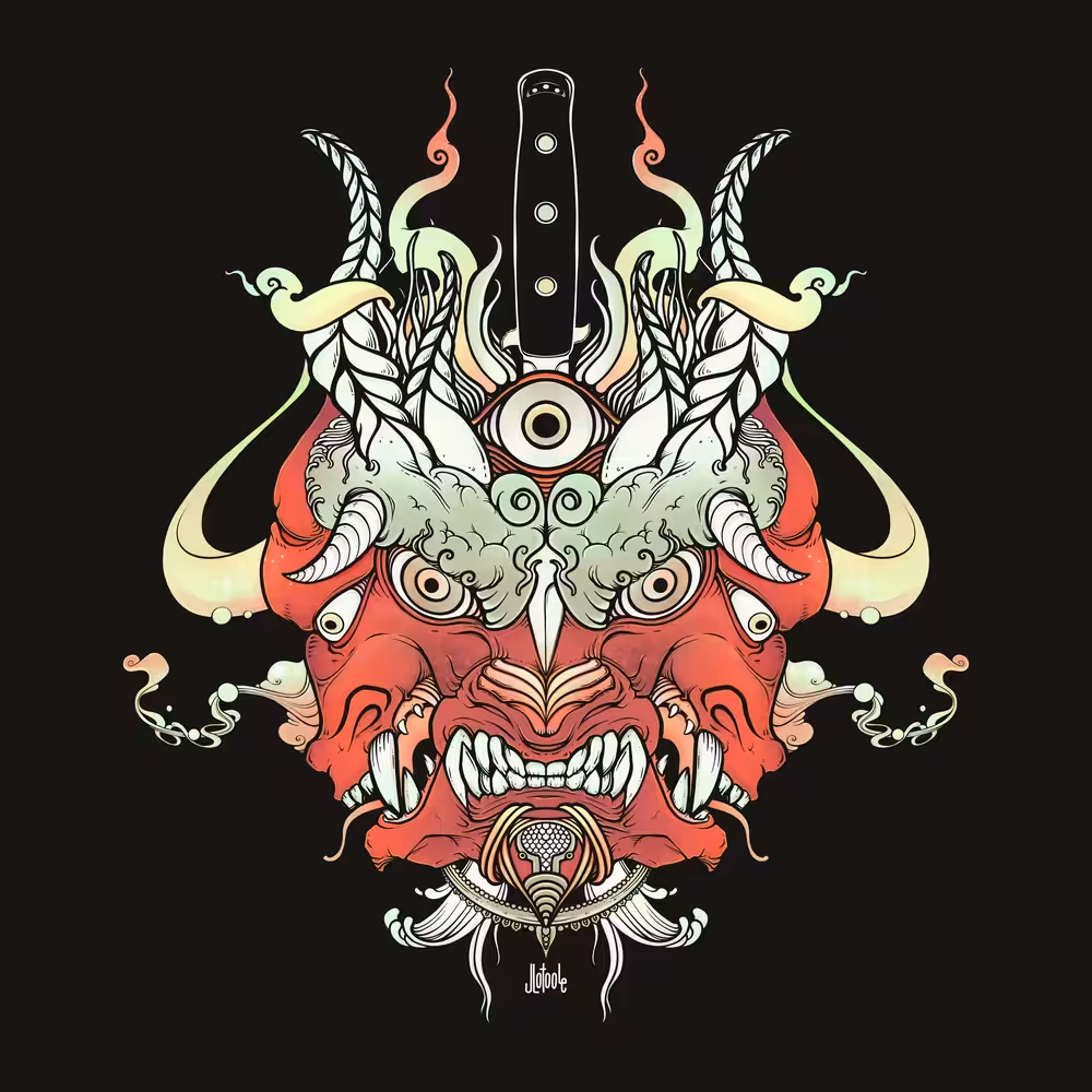 Monster Oni Demon Dark Surreal Art