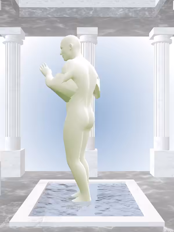 HeavenComputer: The Robotic Matte Green Man #5072