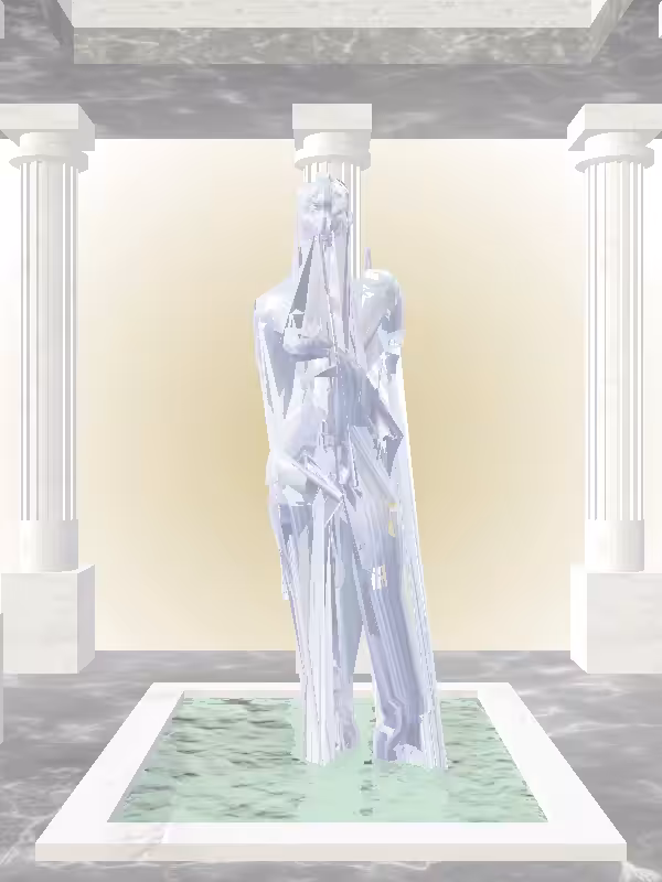 HeavenComputer: The Threatening Melted Blue Woman #258