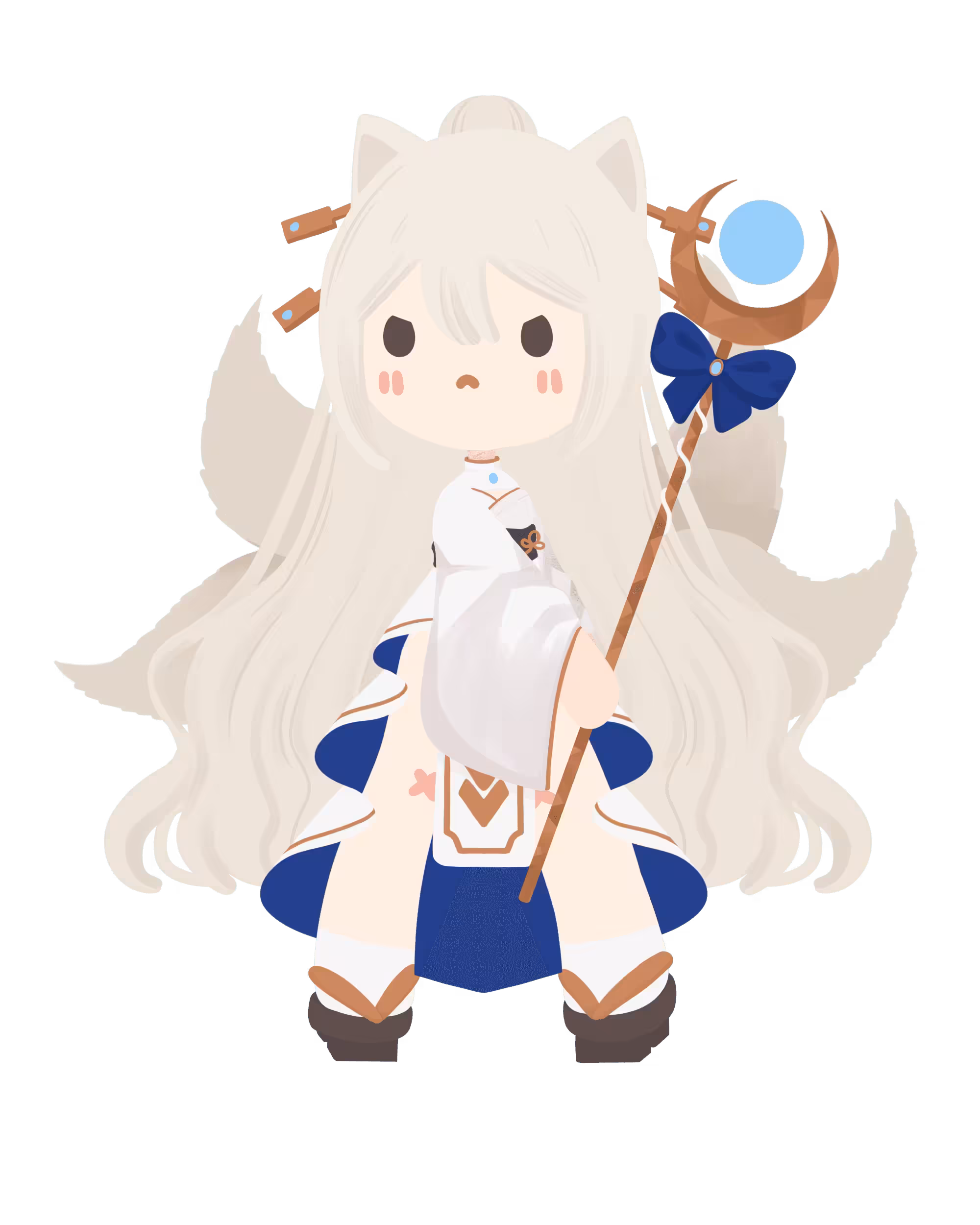 62 special collab: snow kitsune hime