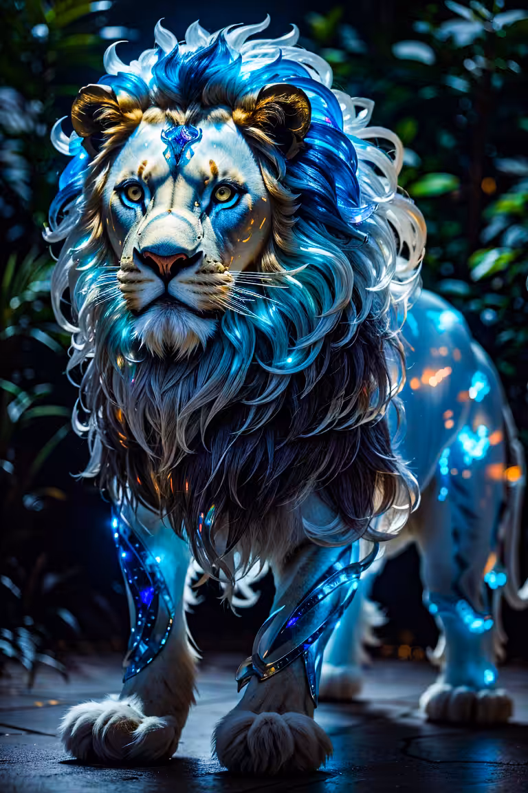 Ethereal radiance #01: lion