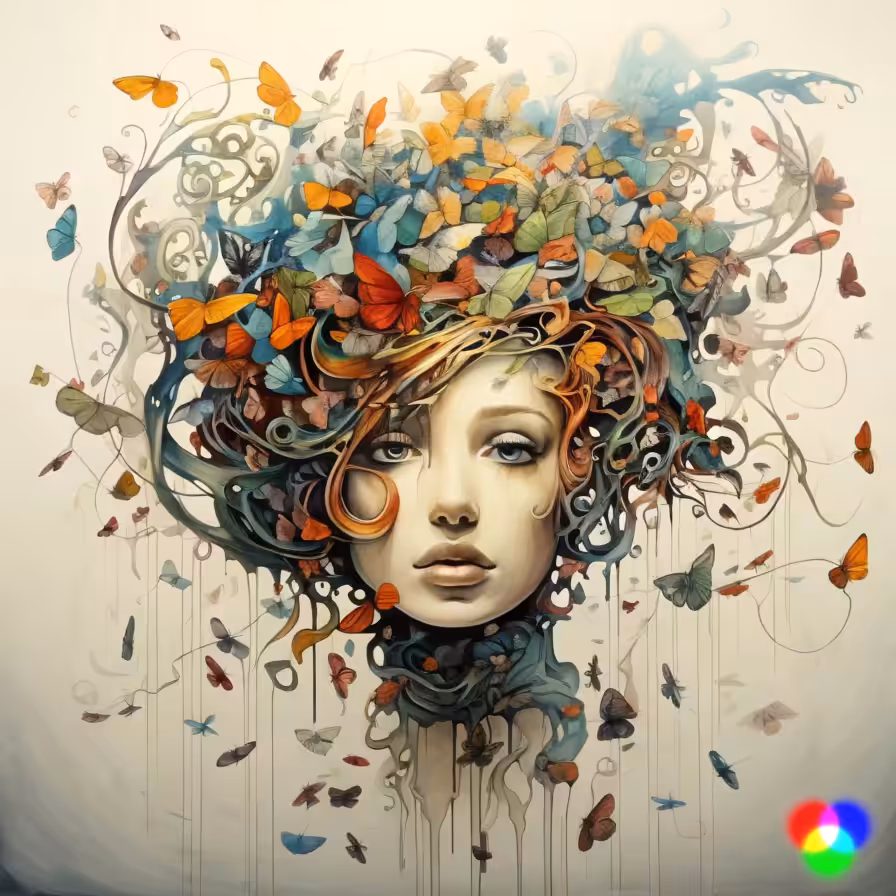 Butterfly hair 