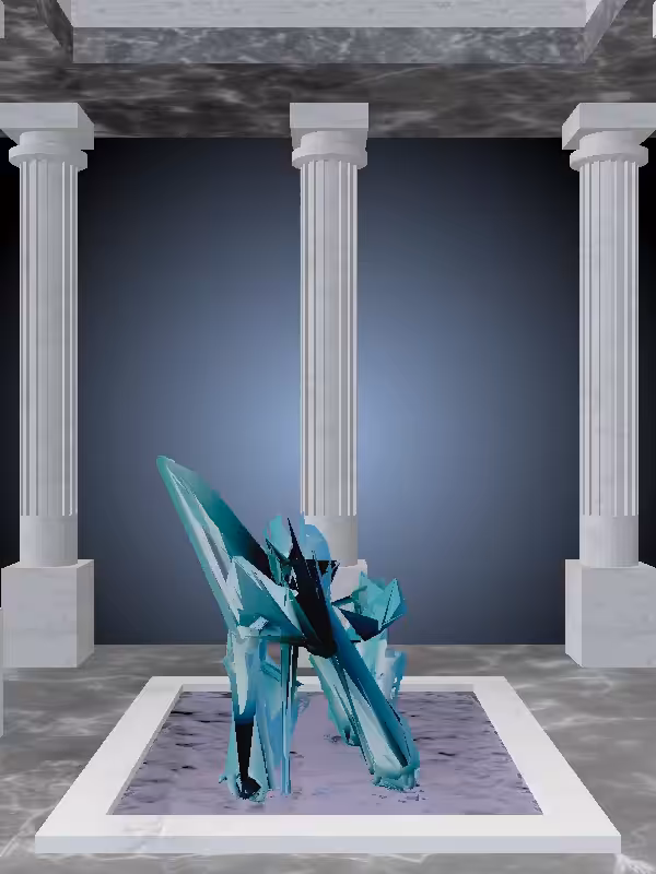HeavenComputer: The Crawling Aqua Green Woman #6453