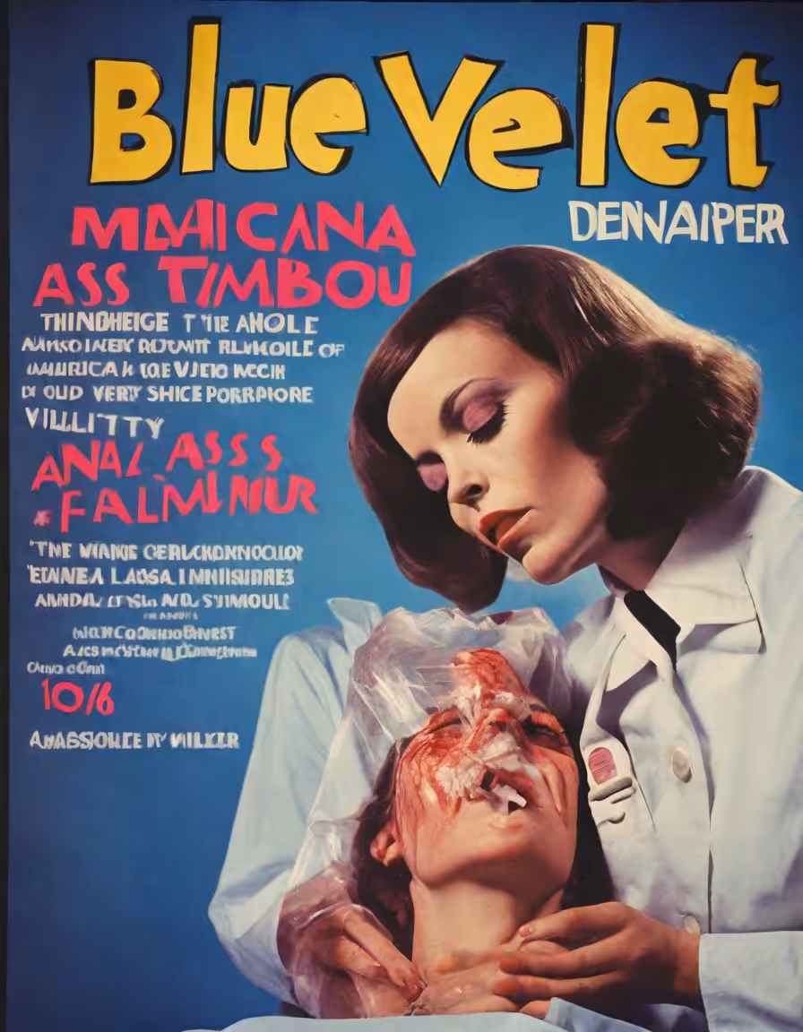 BLUE VELVET DUTCH THEATRE PRODUCTION POSTER