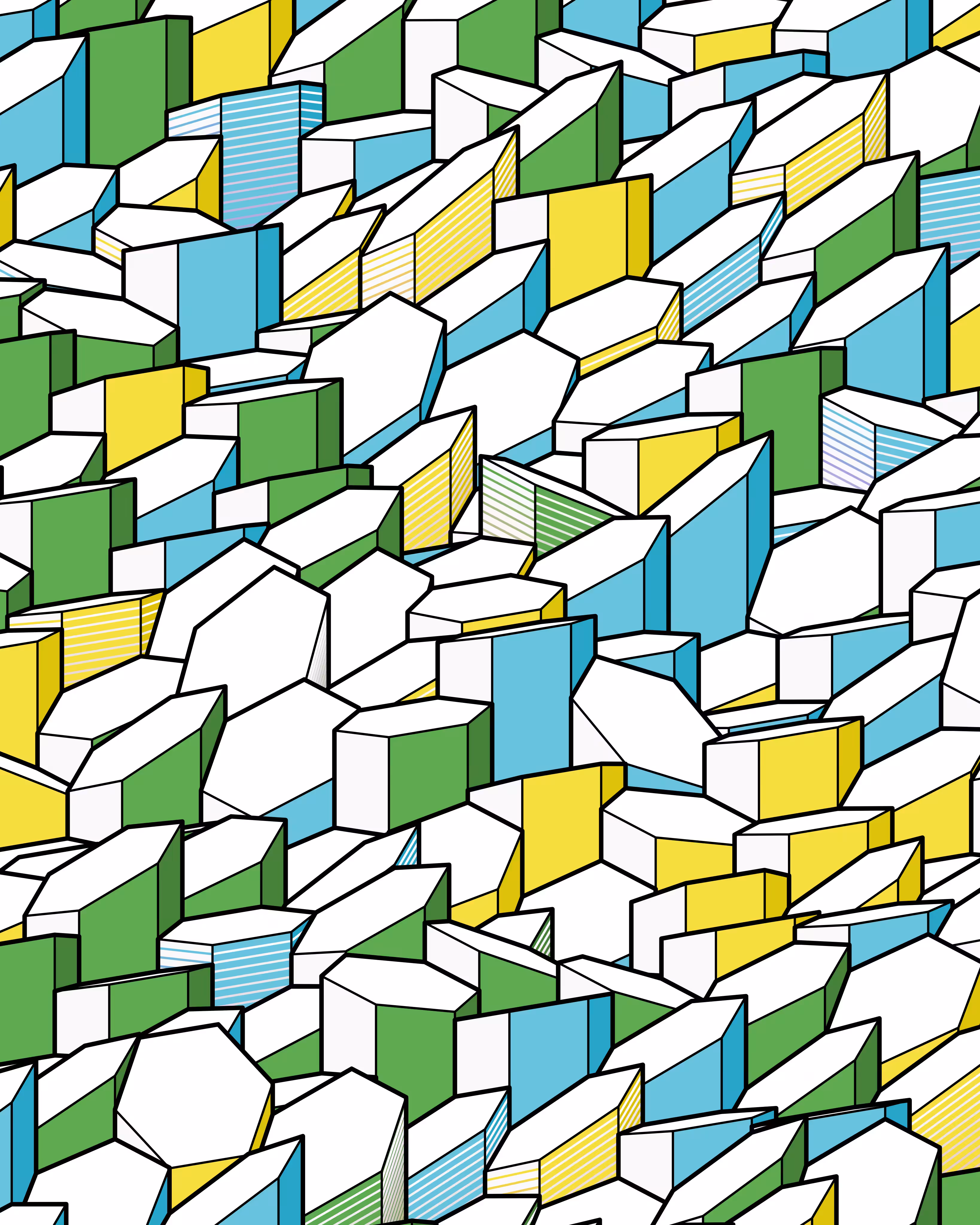 Hexagones Landscape #234
