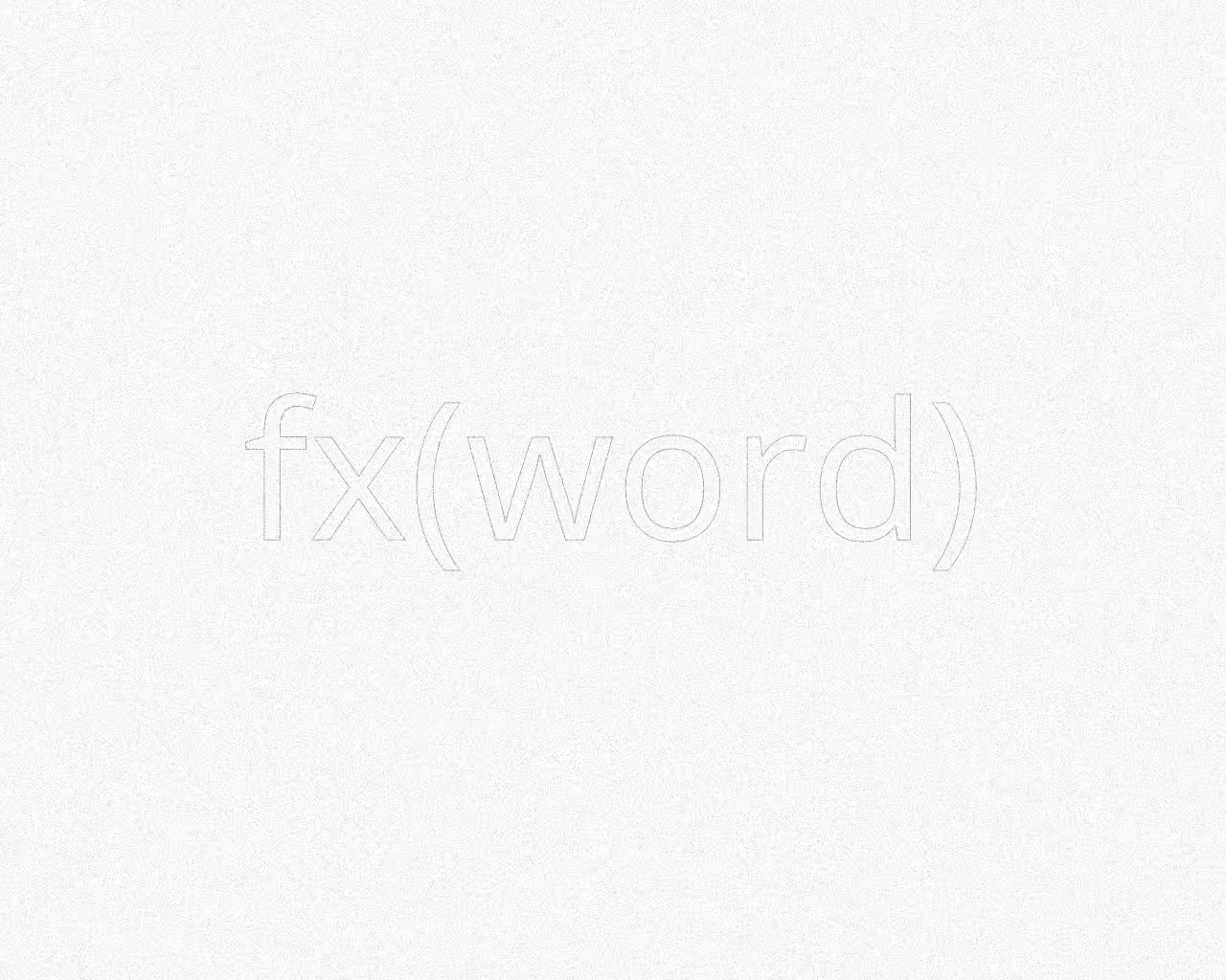 fx(word) #81