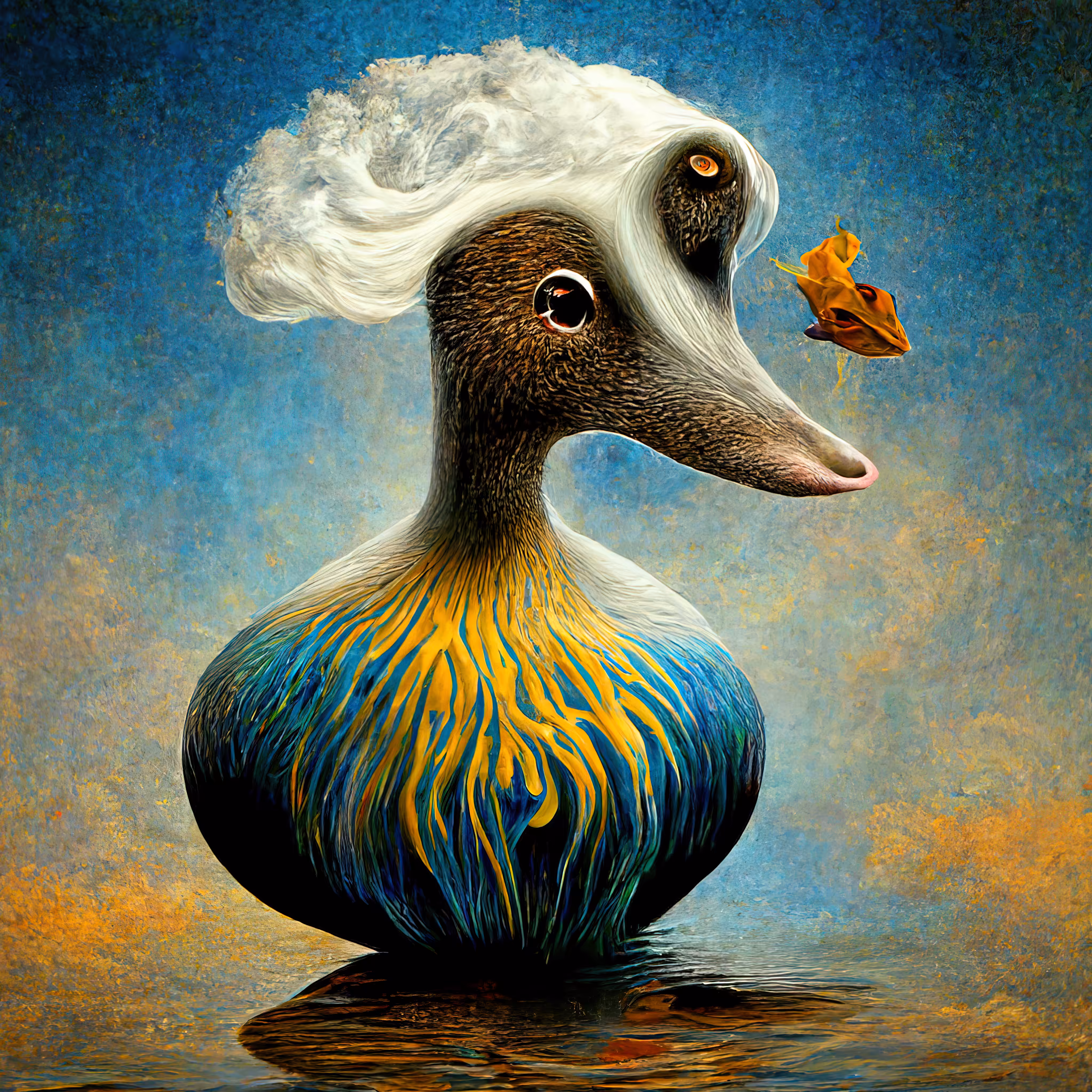 a duck with flair