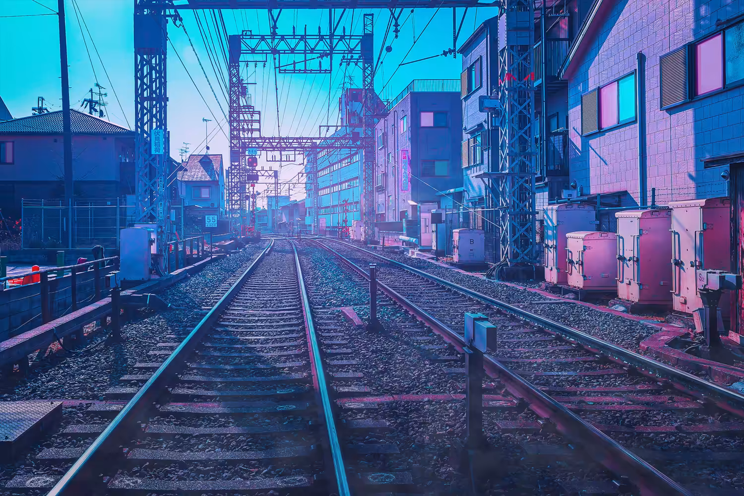 Color of the railway
