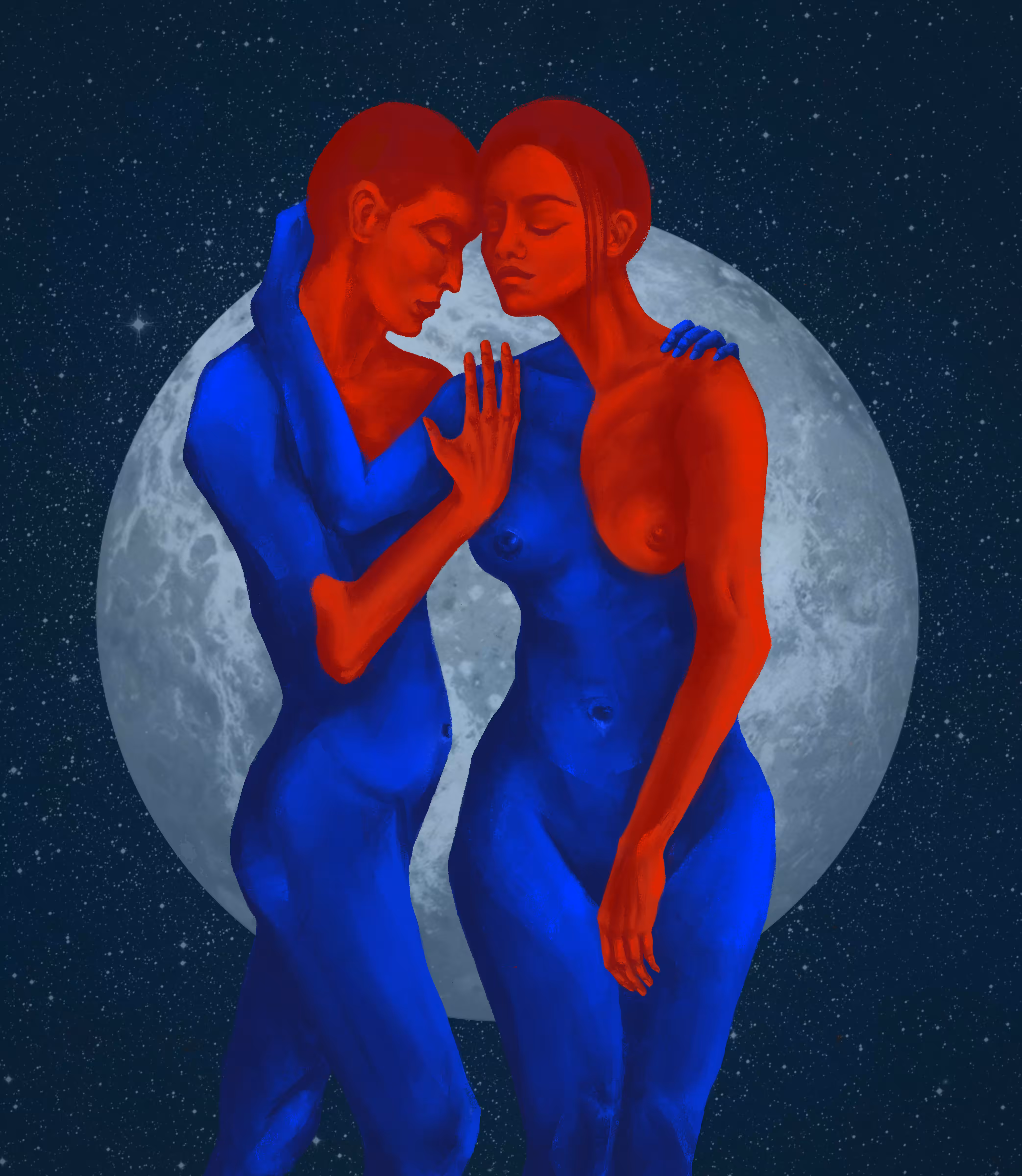 Blue & REd