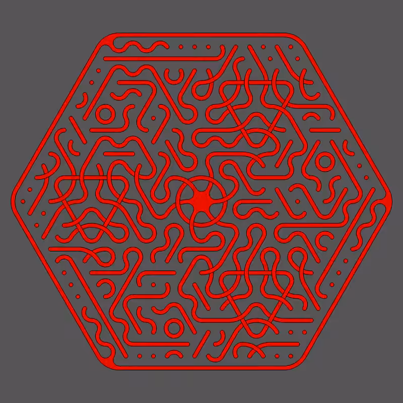 Threefold Symmetry - Dark Variations #317