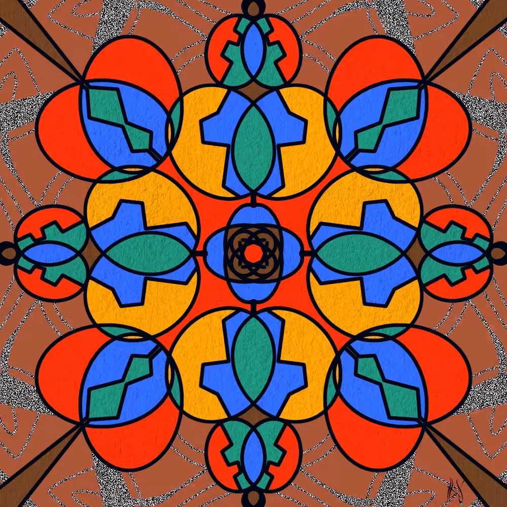 Terracotta Bloom Mandala